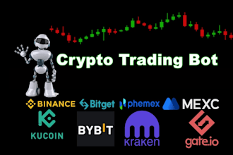 crypto trading bot, ai trading bot, binance,bybit,coinbase,kraken,kucoin bot