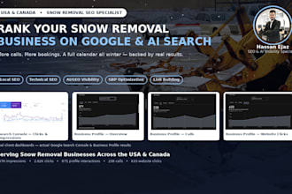 rank snow removal businesses google and chatgpt in USA with full SEO