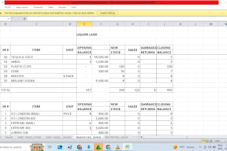 design an interactive excel dashboard for sales and inventory tracking
