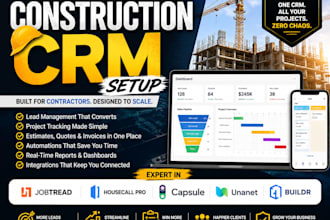 setup construction crm capsule jobber unanet jobtread buildr housecallpro
