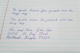 address your wedding invitations in cursive