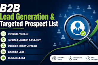 provide targeted b2b lead generation with verified email list