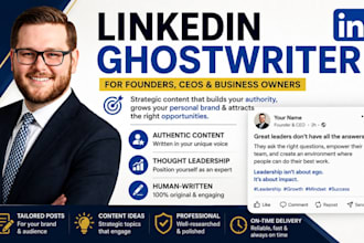 ghostwrite linkedin posts for founders, ceos, and business owners