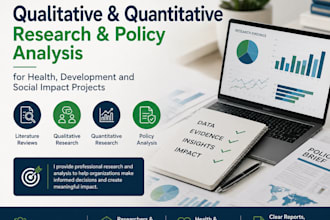 conduct qualitative and quantitative research and policy analysis