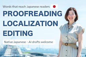 proofread and localize your japanese marketing content