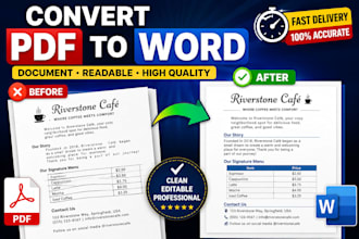 convert PDF to editable word document accurately