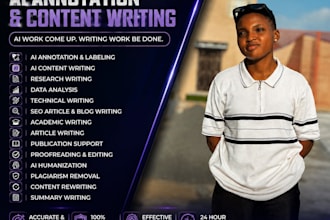 do ai annotation and content writing