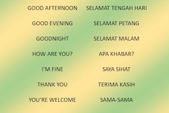 teach and tutor native malay language
