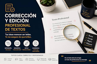 corregiré y mejoraré tus textos en español