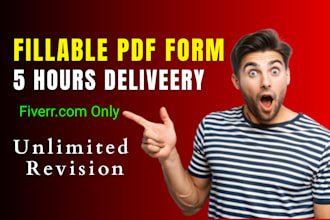 create fillable pdf form with data validation within 5 hours