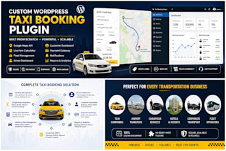 develop a custom wordpress taxi booking plugin with google maps