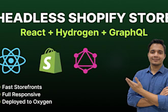 build a headless shopify store with hydrogen react and graphql