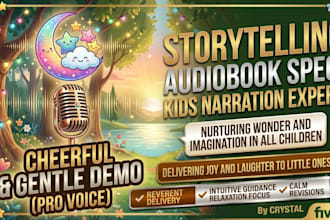 provide a voice recordings for kids story demo