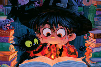 do childrens book illustration and book cover