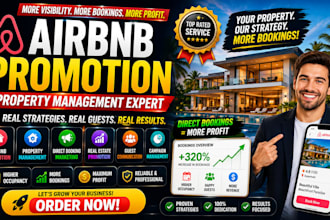 be your property management, airbnb promotion, real estate for direct booking