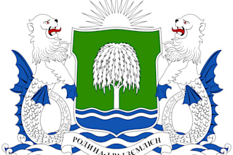 design a custom coat of arms or emblem in svg