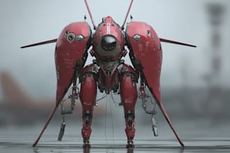 draw or design mechs robots concepts