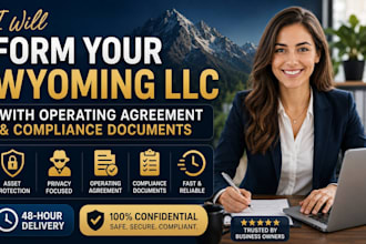 form your wyoming llc with operating agreement and compliance documents