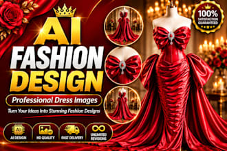 create ai fashion design dress images and luxury clothing visuals