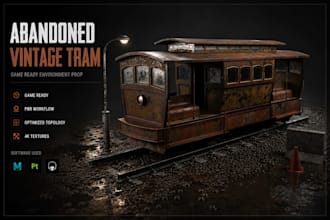 model game ready hard surface 3d props and vehicles