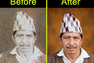 professionally restore old damaged photos
