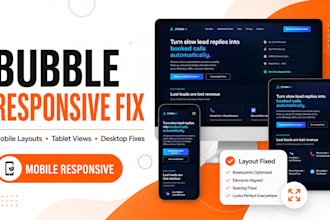 fix bubble io responsive design and mobile layout issues