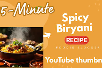 design eye catching youtube thumbnails for food channels