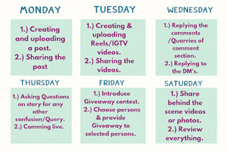 create a monthly social media content calendar
