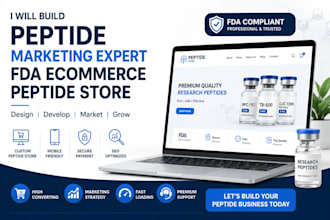 build peptide marketing expert fda ecommerce peptide store