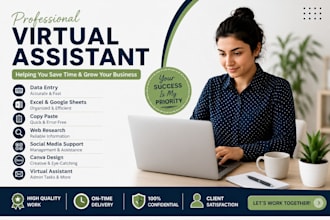 do accurate data entry, copy paste, excel, and virtual assistant tasks