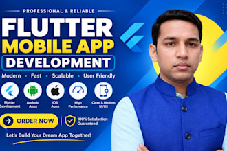develop a professional flutter android app with firebase