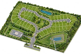 design a technical land subdivision plan and plot layout in autocad