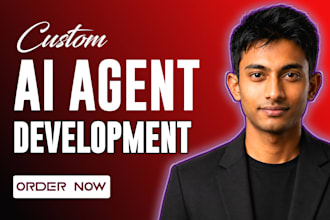 do custom ai voice agents development, with custom backend