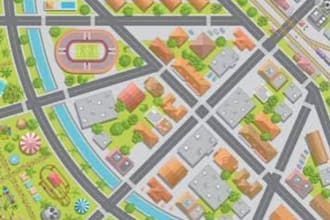 create a city map, street map, tourist map, urban map, and vector map