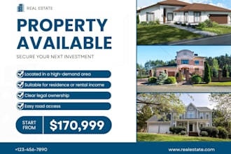 design modern luxury real estate open house flyer