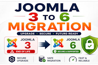 migrate joomla 3 to joomla 5 6 fix security and upgrade site