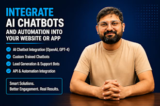 integrate ai chatbots and automation into your website or app