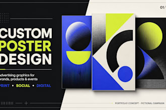design professional posters and advertising graphics
