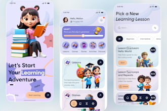 develop e learning app, school app, kid learning app, ai language app, lms app