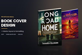 design your book cover for KDP print and ebook