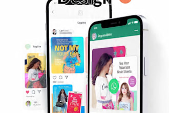 design social media posts for insta and whatsapp