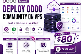 deploy and configure odoo community on your vps
