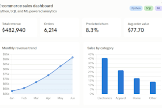 build a custom python dashboard or ml model for you