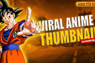 design anime thumbnails for youtube
