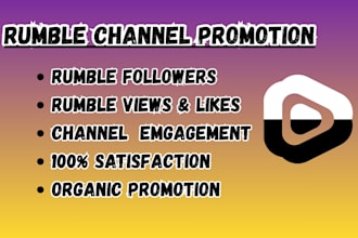 do rumble video promotion , rumble channel promotion