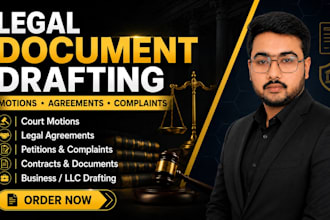 draft motion, complaint, petition, lawsuit, demand letter