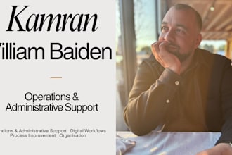 be your virtual assistant for admin and operations support