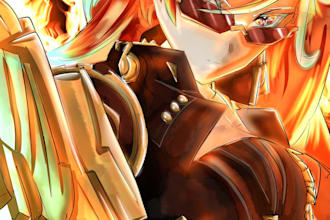 create anime character art