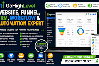 create gohighlevel sales funnel, ghl website design,  vapi ai, ghl CRM