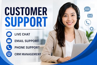 provide customer support via email, chat, and CRM